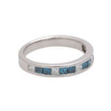Ring mit Paraiba- und Diamantkarrees - фото 2