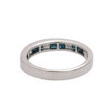 Ring mit Paraiba- und Diamantkarrees - photo 4