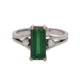 Ring mit grünem Turmalin - Foto 1