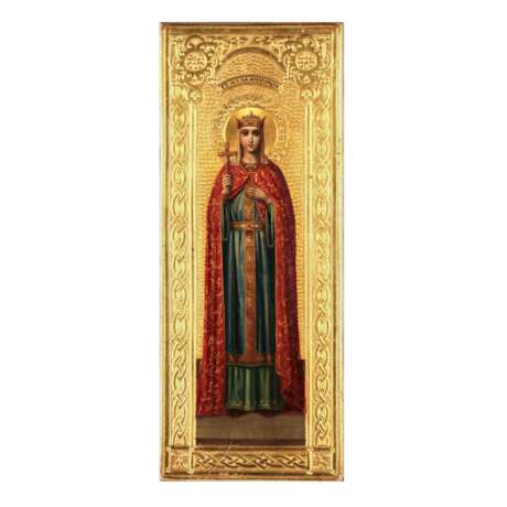 Icon of St. Alexandra. The turn of the 19th and 20th centuries. Wood gesso gilding tempera Neo-Russian At the turn of 19th -20th century - photo 3