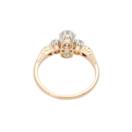 Ring mit 6 Altschliffdiamanten, - photo 4