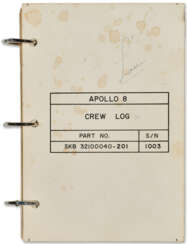 FLOWN APOLLO 8 HANDWRITTEN CREW LOG