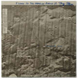 SECTION OF BUZZ ALDRIN`S LUNAR DESCENT MONITORING CHART - photo 1