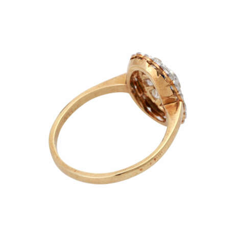 Hübscher Ring mit 1 Saphir und Diamanten - Foto 3