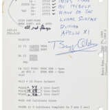 FLOWN APOLLO 11 LUNAR SURFACE CHECKLIST PAGE - photo 1