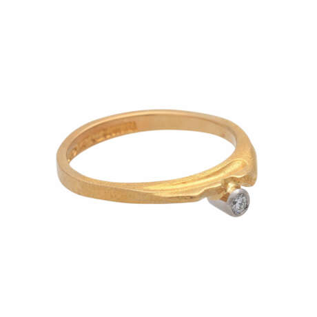 LAPPONIA zierlicher Ring mit kl. Brillant, ca. 0,03 ct (graviert), - фото 2