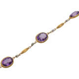 Armband mit 5 Amethysten - photo 4