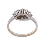 Ring mit 15 Brillanten, zusammen ca. 1 ct, - Foto 4