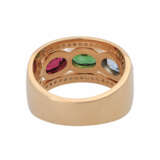 Ring mit 3 oval fac. Edelsteinen von schöner Farbe, - Foto 4