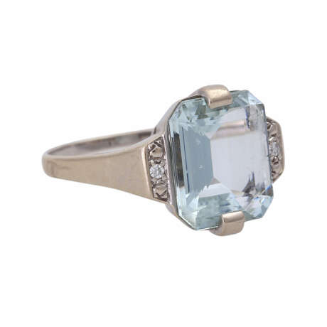 Ring mit Aquamarin ca. 4,8 ct, - фото 2