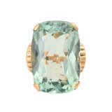 Ring mit grün-blauem Aquamarin, ca. 30 ct, - фото 1