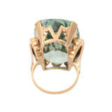 Ring mit grün-blauem Aquamarin, ca. 30 ct, - Foto 4