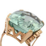 Ring mit grün-blauem Aquamarin, ca. 30 ct, - photo 5