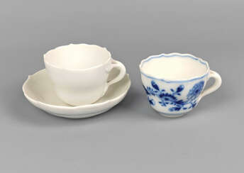 Meissen Mokkagedeck und -tasse