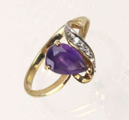 Uruguay Amethyst Goldring - GG 375