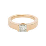 WEMPE Ring mit 1 Prinzess-Diamant, ca. 1,05 ct, - Foto 1