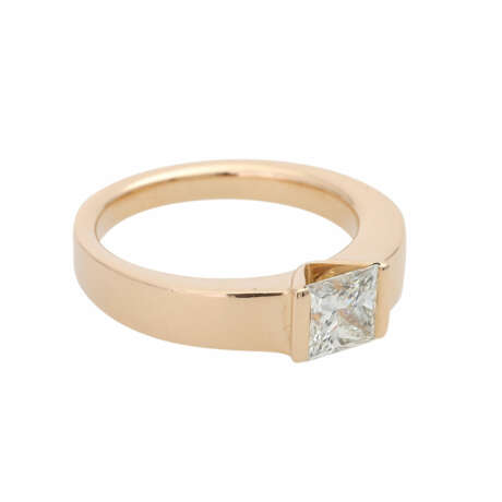 WEMPE Ring mit 1 Prinzess-Diamant, ca. 1,05 ct, - photo 2