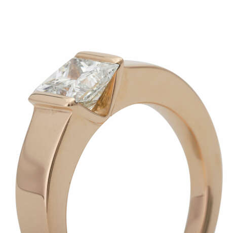 WEMPE Ring mit 1 Prinzess-Diamant, ca. 1,05 ct, - Foto 5