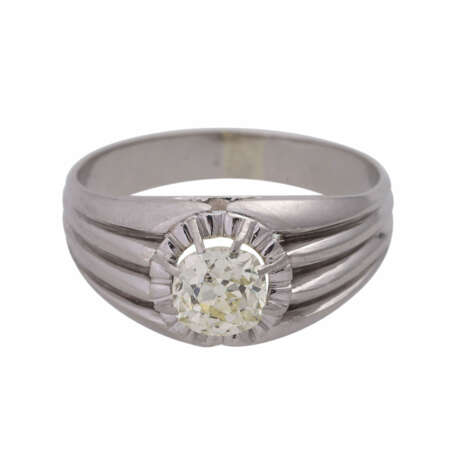 Ring mit 1 Diamant im Alt-/ Kissenschliff ca. 0,85 ct - фото 1