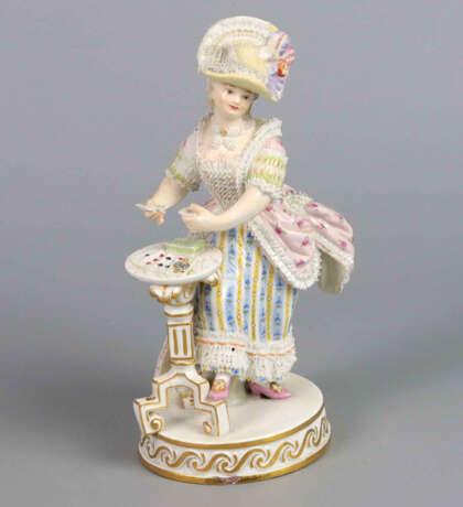 Meissen Figur *Kartenlegerin* 19. Jhd. - Foto 1