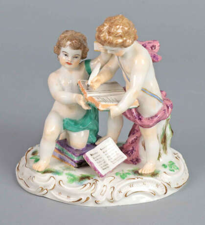 Meissen Figurengruppe *Schreibende Putten* - photo 1