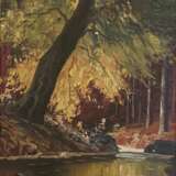 Paysage d&amp;39;automne &eacute;cole scandinave milieu du XXe si&egrave;cle. oil painting 20th century - photo 3