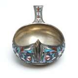 Russian silver Kovsh. Strulev Nikolai Fedorovich 1896. Silver 84 Cloisonné enamel Gilding Neo-Russian Late 19th century - photo 6