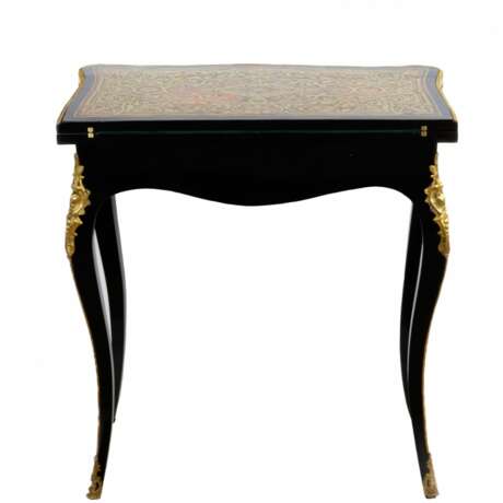 Card table in Boulle style. Marquetry Boulle 19th century - photo 2