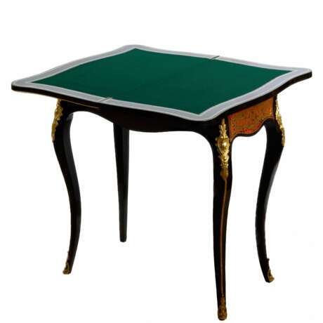 Card table in Boulle style. Marquetry Boulle 19th century - photo 5