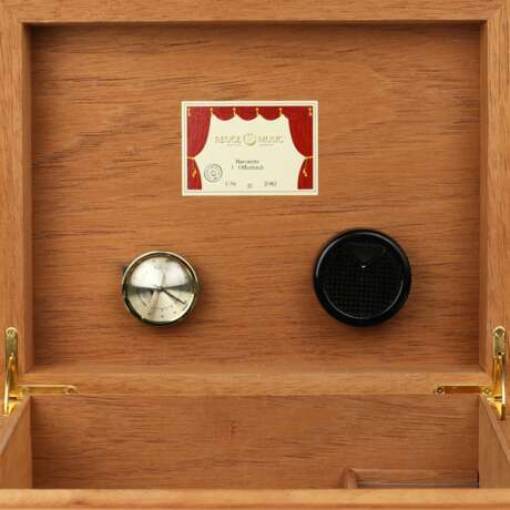 Humidor with musical mechanism by Reuge Music. Wood metal 21th century - photo 6