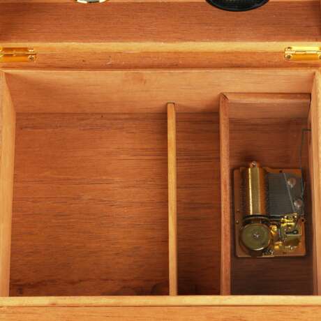 Humidor with musical mechanism by Reuge Music. Wood metal 21th century - photo 7