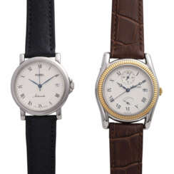 Konvolut: Zwei Armbanduhren, NIVREL und LOUIS ERARD.