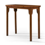 A RARE HUANGHUALI RECTANGULAR CORNER-LEG TABLE - photo 1