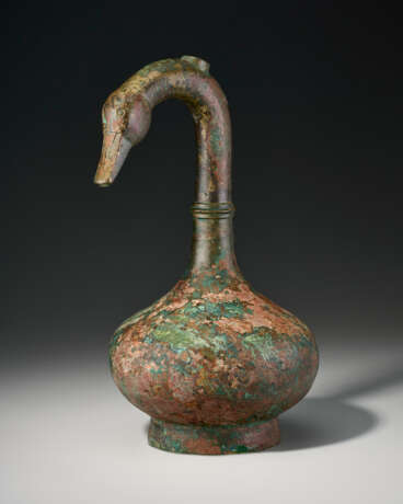 A BRONZE `GOOSE-NECK` VESSEL - photo 1