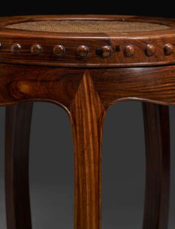 A RARE PAIR OF HUANGHUALI BARREL-FORM STOOLS - photo 4