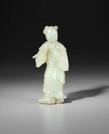 A WHITE JADE FIGURE OF HAN XIANGZI - photo 2