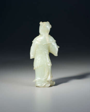 A WHITE JADE FIGURE OF HAN XIANGZI - Foto 3