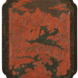 A RARE LARGE CARVED POLYCHROME LACQUER WALL PANEL - Foto 1