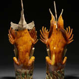 A PAIR OF LARGE SANCAI-GLAZED POTTERY FIGURES OF EARTH SPIRITS - photo 3