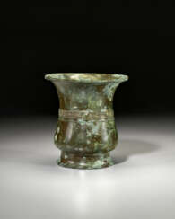 A BRONZE RITUAL WINE VESSEL, ZUN