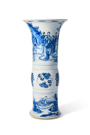 A BLUE AND WHITE `PHOENIX TAIL` VASE - Foto 2