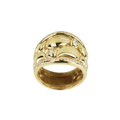 Gold ring with diamonds. Diamonds 21th century - photo 6