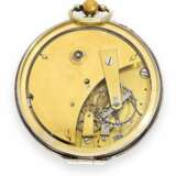 Taschenuhr: Rarität, außerordentlich seltenes Taschenchronometer mit Regulatorzifferblatt, verm. Louis Berthoud Paris, um 1800, ehemals Bestandteil der " COLLECTION SCIENTIFIQUE DE JEAN-CLAUDE SABRIER" - Foto 3