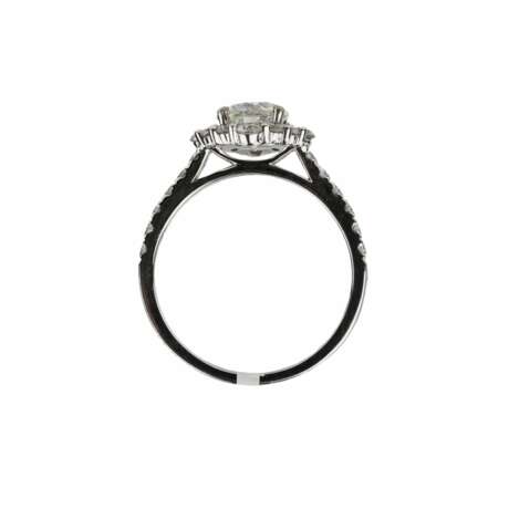 Bague en or blanc 750 avec diamants. Diamants 21th century - photo 9