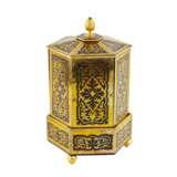 Unique cigar box in the form of a Pagoda with a flap opening mechanism. 19th century. Gilded bronze Boulle 19th century - photo 3