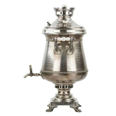 Grand samovar russe en argent. I.E. MOROZOV. 1896 Silber 84 Eclecticism Late 19th century - Foto 2