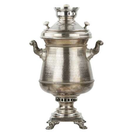 Grand samovar russe en argent. I.E. MOROZOV. 1896 Silber 84 Eclecticism Late 19th century - Foto 3