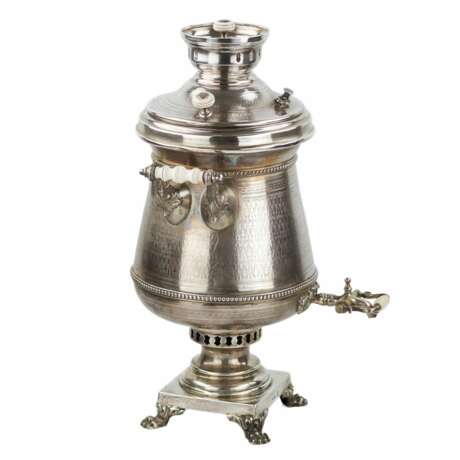 Grand samovar russe en argent. I.E. MOROZOV. 1896 Silber 84 Eclecticism Late 19th century - Foto 4