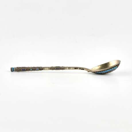 A set of Grachev`s teaspoons in their own case. Silver 88 Late 19th century - photo 5