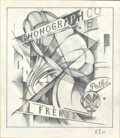 Affiche publicitaire Phonograph Co.. Fr&egrave;res. Сardboard Vanguard 20th century - Foto 2